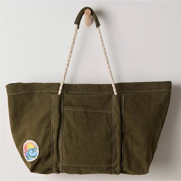 NWT Free People Been There Badge Tote